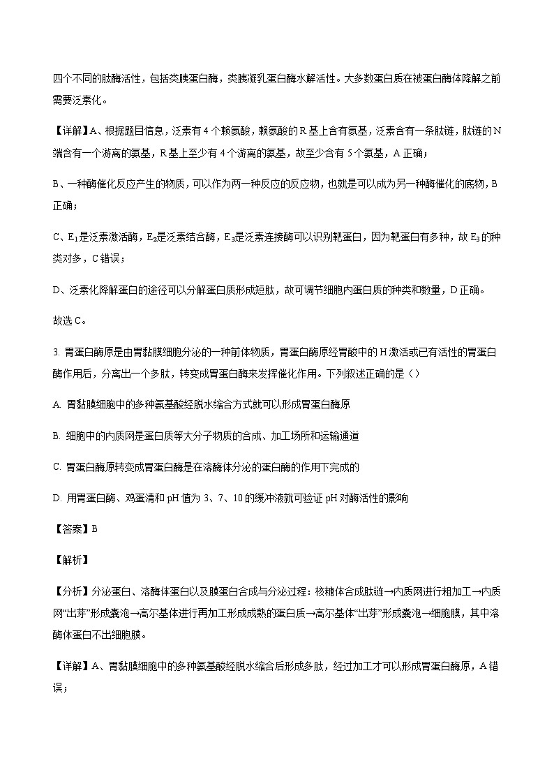 生物答案第3页
