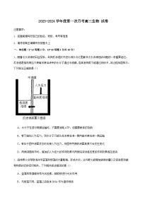 福建省华安县第一中学2023-2024学年高三上学期10月月考生物word版含答案