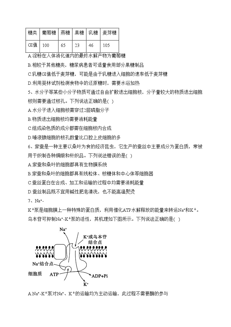 山东省德州市2022-2023学年高一上学期期末生物试题(含答案)第2页
