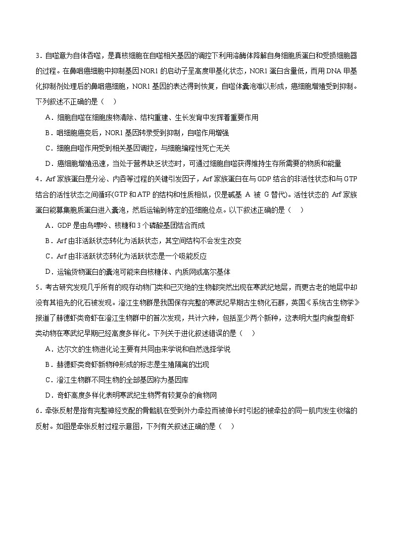生物（江西卷）（考试版）第2页