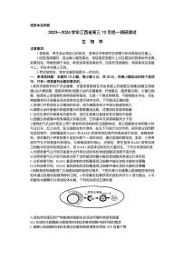 2024江西省高三上学期12月统一调研测试生物试题