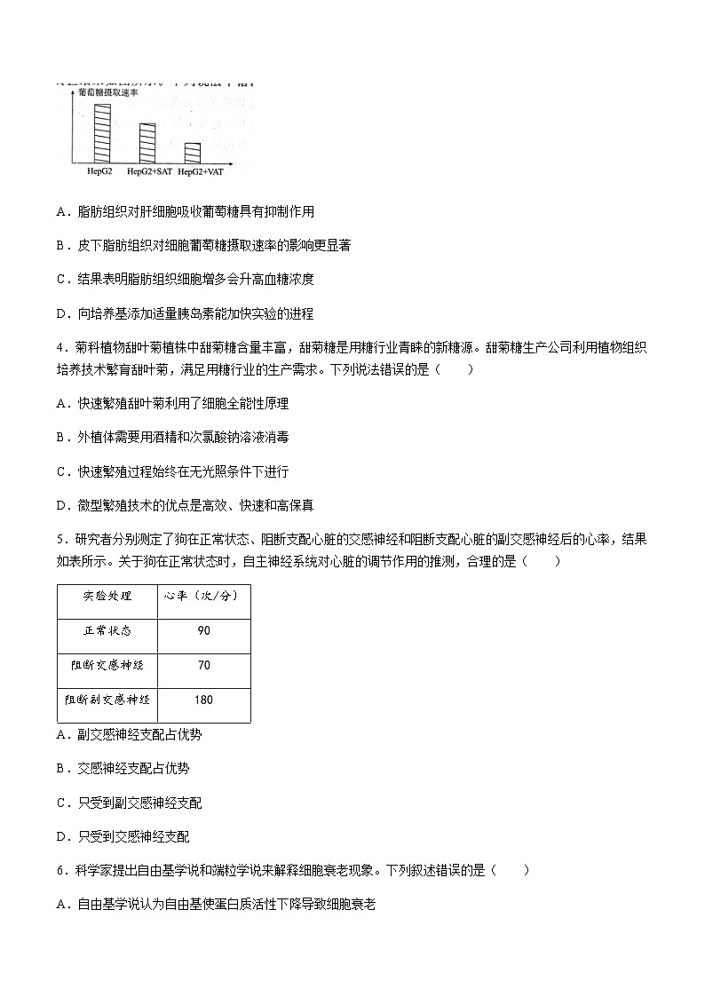2023-2024学年广东省江门市高三上学期11月大联考试题生物含解析第2页