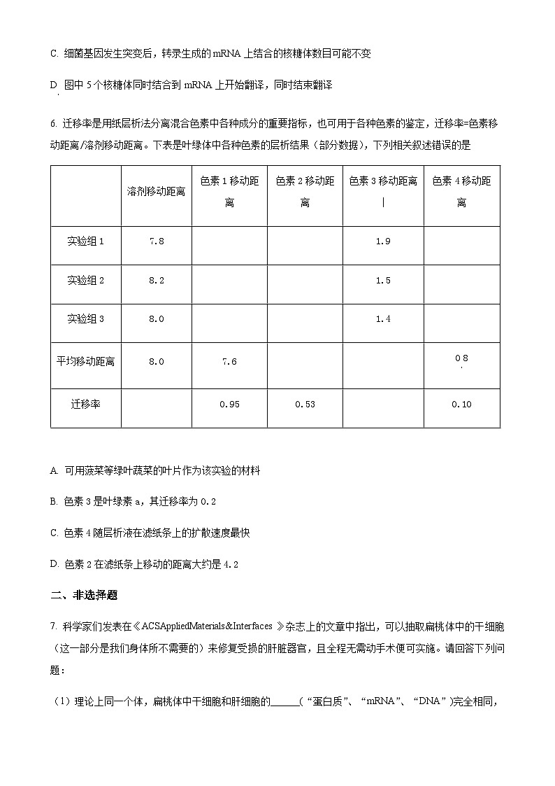 四川省成都市七中2023-2024学年高三上学期入学考试理综生物试题含解析03