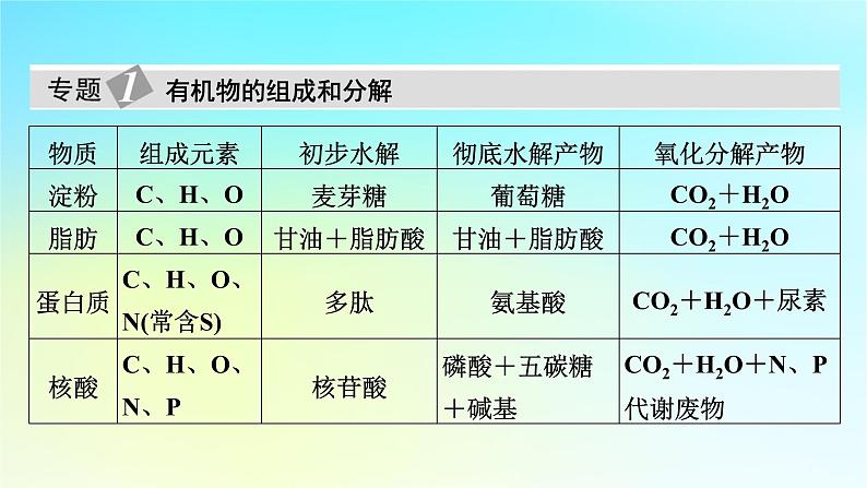 新教材2024版高中生物第2章组成细胞的分子章末总结课件新人教版必修105