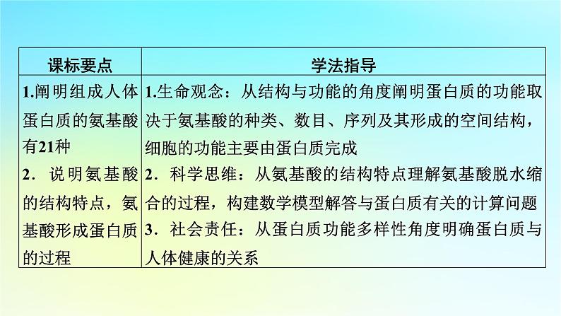 新教材2024版高中生物第2章组成细胞的分子第4节蛋白质是生命活动的主要承担者课件新人教版必修102