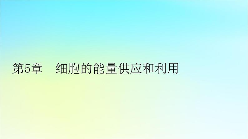 新教材2024版高中生物第5章细胞的能量供应和利用第1节降低化学反应活化能的酶课件新人教版必修1第1页