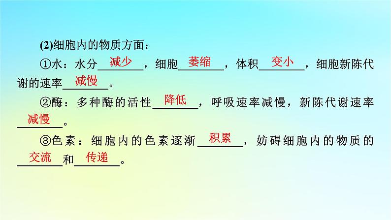 新教材2024版高中生物第6章细胞的生命历程第3节细胞的衰老和死亡课件新人教版必修1第8页