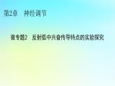 新教材2024版高中生物第2章神经调节微专题2反射弧中兴奋传导特点的实验探究课件新人教版选择性必修1