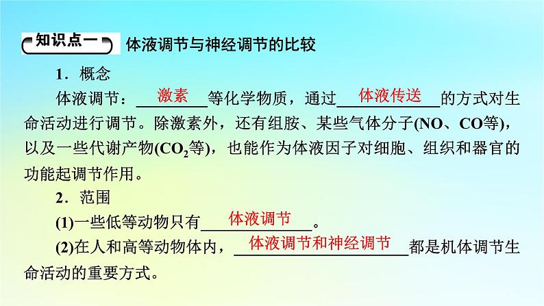 新教材2024版高中生物第3章体液调节第3节体液调节与神经调节的关系课件新人教版选择性必修1第5页