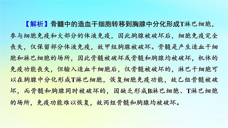 新教材2024版高中生物第4章免疫调节微专题6免疫功能的实验探究课件新人教版选择性必修107