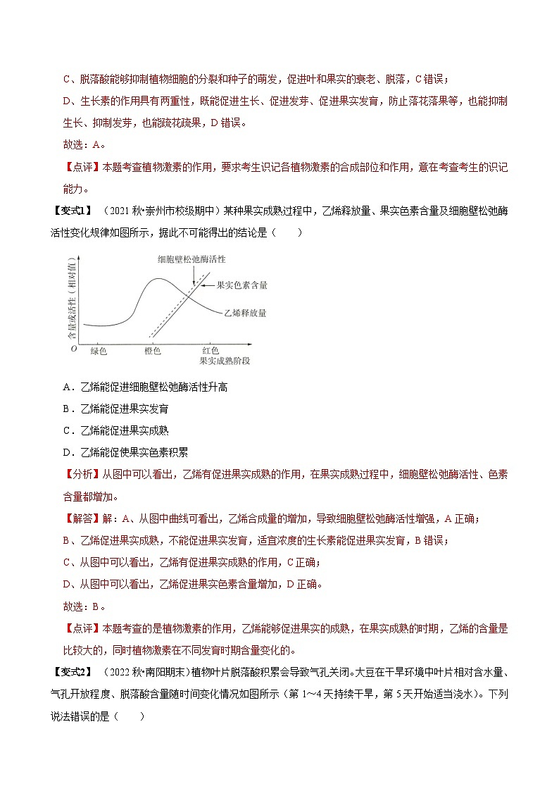 5.2 其他植物激素（讲义）-2023-2024学年高二生物同步讲练测（人教版选择性必修1）03