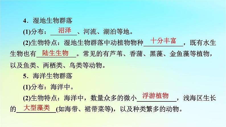 新教材2024版高中生物第2章群落及其演替第2节群落的主要类型课件新人教版选择性必修208