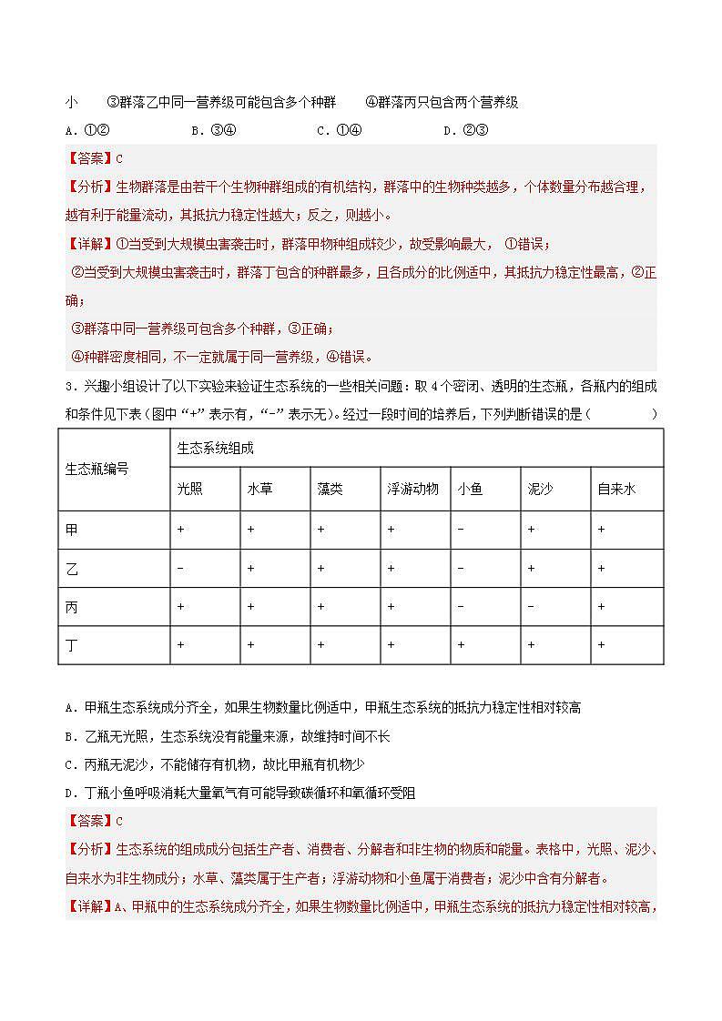 【名师特供】3.5《生态系统的稳定性》 课件+练习（原卷+解析卷）02