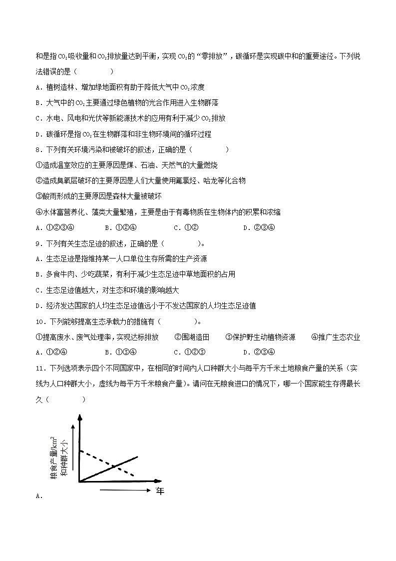 【名师特供】4.1《人类活动对生态环境的影响》 课件+练习（原卷+解析卷）03