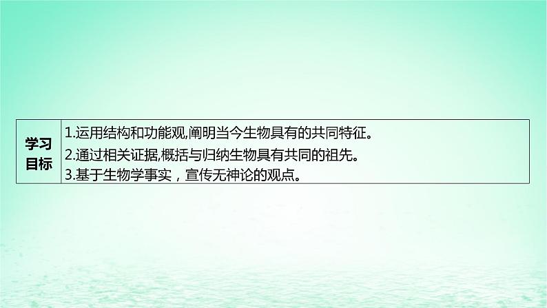 江苏专版2023_2024学年新教材高中生物第6章生物的进化第1节生物有共同祖先的证据课件新人教版必修202