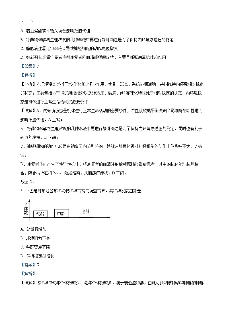 四川省宜宾市兴文县二中2023-2024学年高二12月月考生物试题（Word版附解析）03