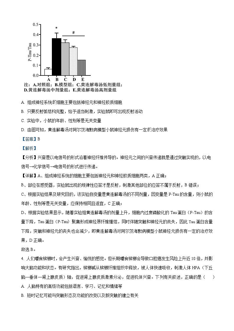 湖南省名校联考联合体2023-2024学年高二上学期第三次联考生物试题（Word版附解析）第3页