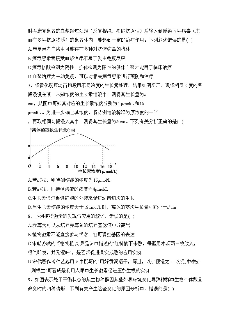 天津市静海区一中2022-2023学年高二上生物期末定时训练生物试卷(含答案)第3页