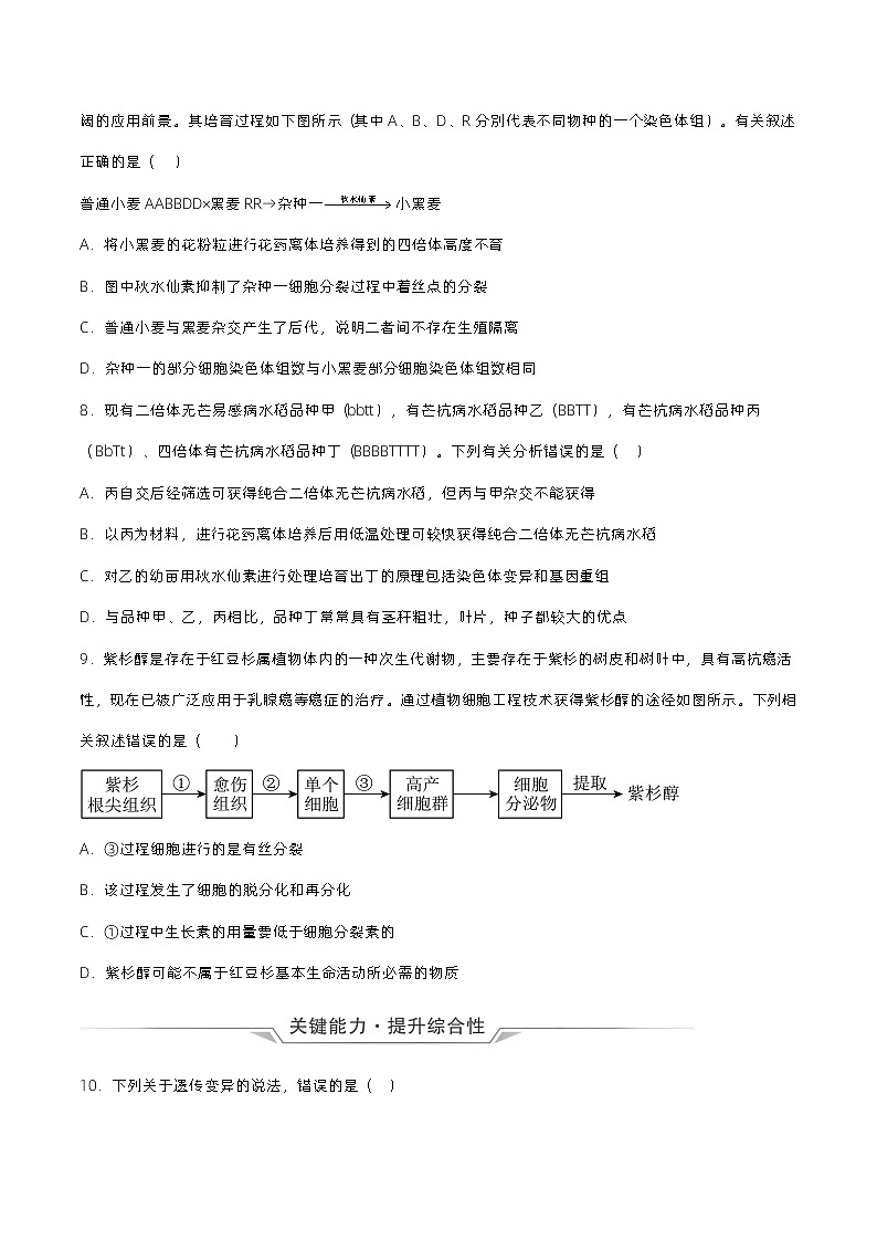 2.1 《植物细胞工程的应用（第2课时）》分层练习（原卷+解析卷）03