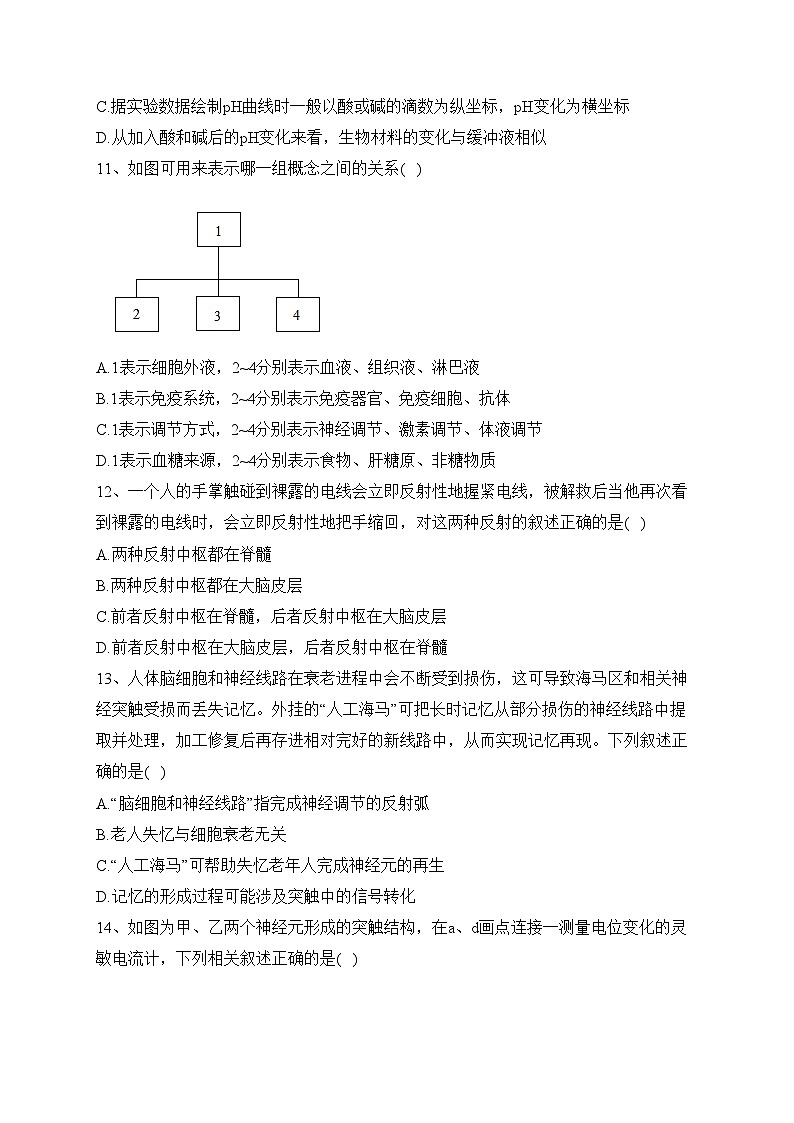 四川省遂宁市安居区安居育才中学校2022-2023学年高二1月期末生物试卷(含答案)03