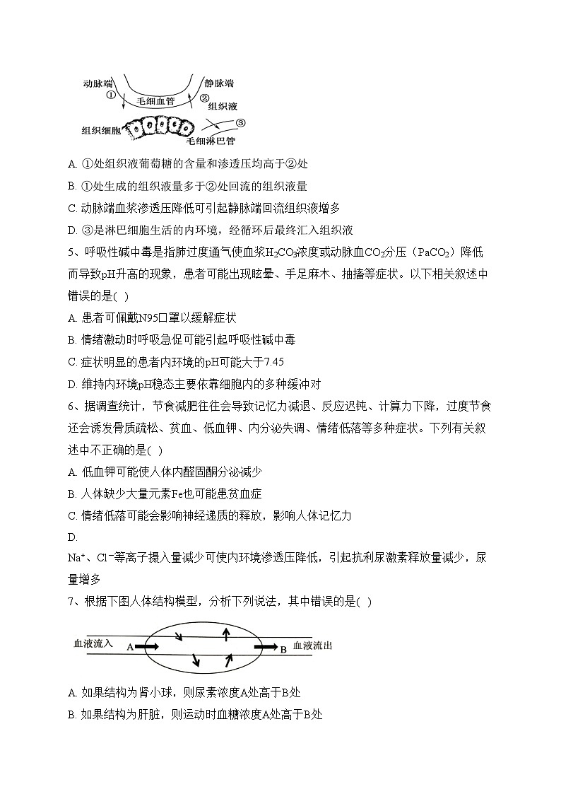湖北省武汉市重点中学2023-2024学年高二上学期期中联考生物试卷(含答案)02