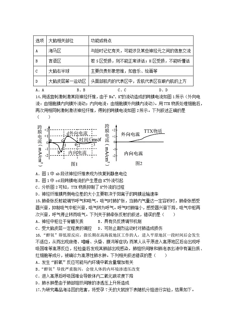 27，安徽省蚌埠市怀远县怀远禹泽、固镇汉兴学校2023-2024学年高二上学期第三次月考生物试题第3页