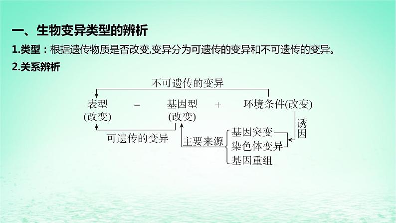 江苏专版2023_2024学年新教材高中生物第三章生物的变异微专题六遗传变异相关的解题方法课件苏教版必修2第2页