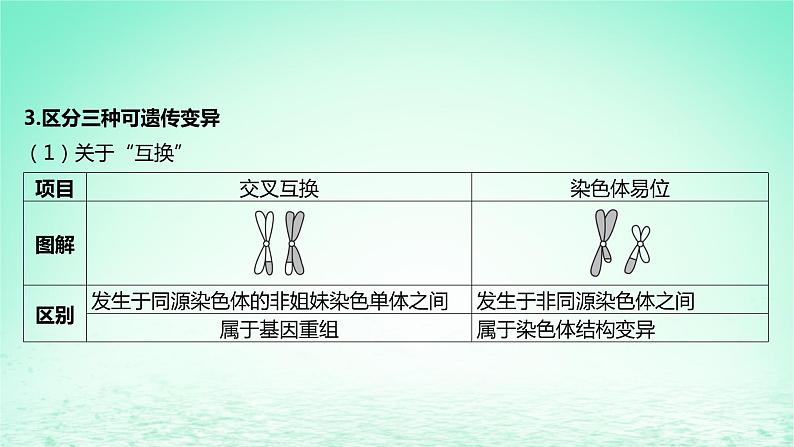 江苏专版2023_2024学年新教材高中生物第三章生物的变异微专题六遗传变异相关的解题方法课件苏教版必修2第3页