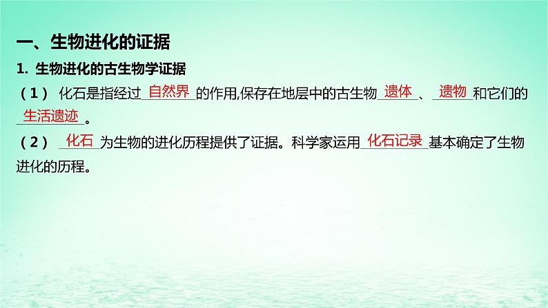 江苏专版2023_2024学年新教材高中生物第四章生物的进化第二节生物的多样性和适应性是进化的结果课件苏教版必修205