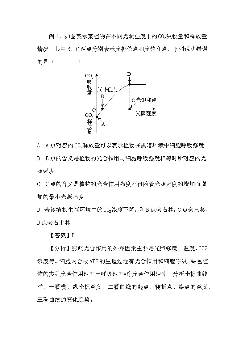 备课素材知识点：光合作用与细胞呼吸的综合曲线分析- 高中生物人教版必修1第2页