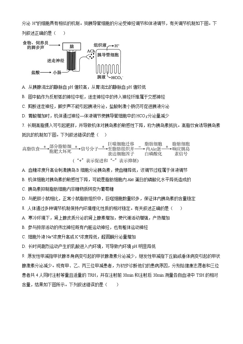 2024六安一中高三上学期第五次月考生物试题含解析03