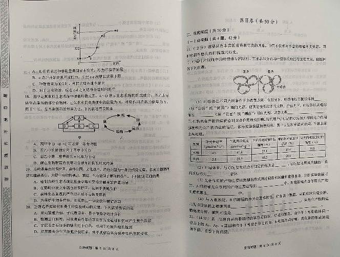 陕西省渭南市2024届高三教学质量检测（一）（渭南一模）生物试卷及答案第3页