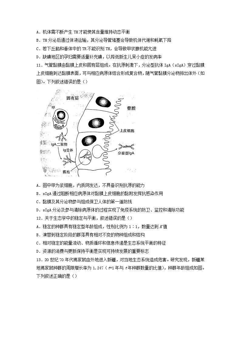 2022年河北高考生物真题及答案03
