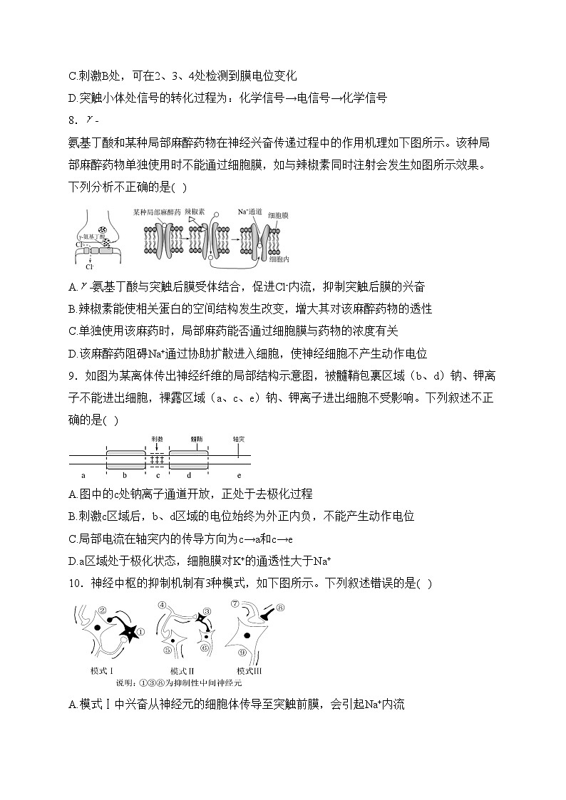 江苏省扬州市2022-2023学年高二上学期10月调研测试生物试卷(含答案)第3页