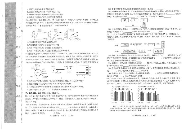 2024锦州高三上学期1月期末考试生物PDF版含答案第3页