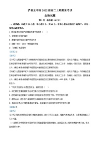 四川省泸州市泸县第五中学2023-2024学年高二上学期1月期末生物试题（Word版附解析）