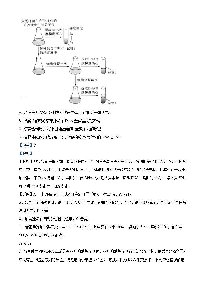 重庆市七中2022-2023学年高二上学期半期考试生物试题（Word版附解析）02