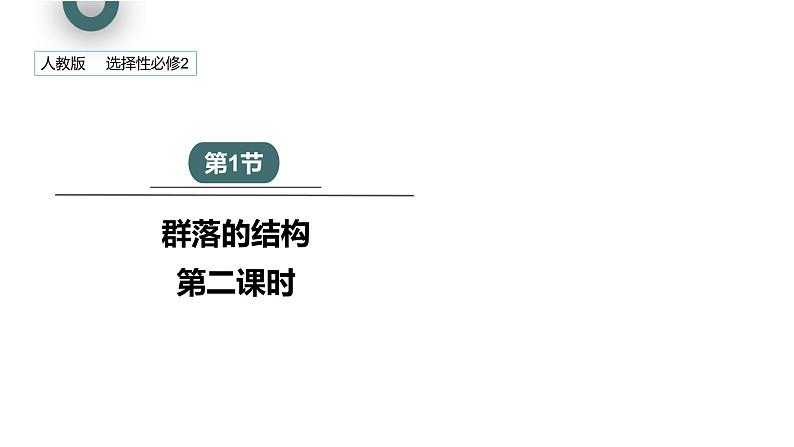 2.1 课时2  群落的结构    课件 2023-2024学年高二生物人教版（2019）选择性必修2第1页