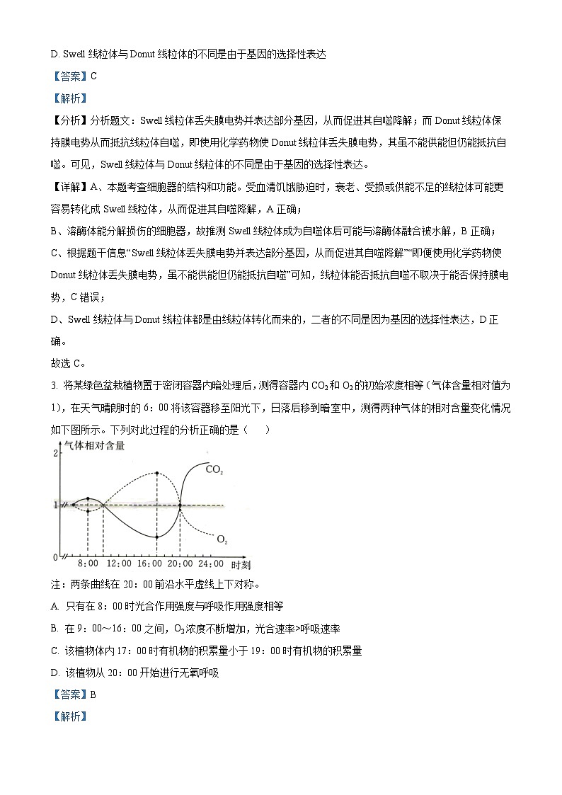 15，山东省济南市莱芜一中2023-2024学年高三上学期期末模拟生物试题第2页