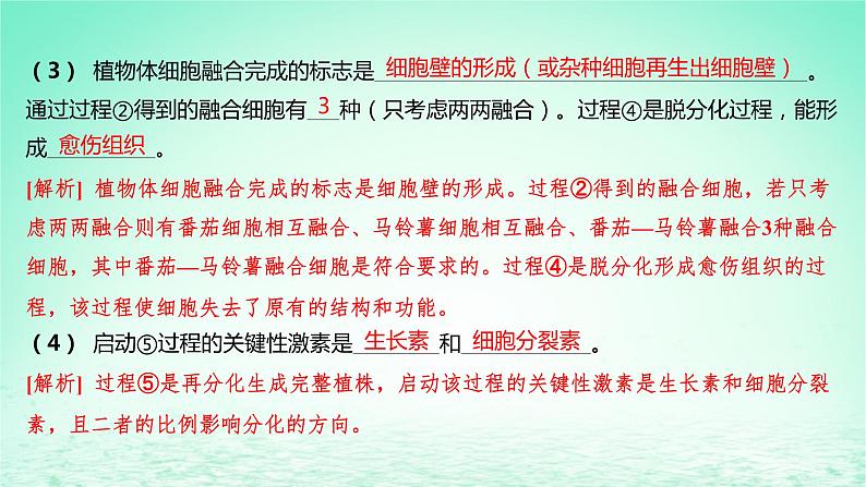 江苏专版2023_2024学年新教材高中生物第二章细胞工程微专题植物细胞工程和动物细胞工程的综合考查课件苏教版选择性必修3第7页