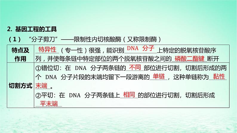 江苏专版2023_2024学年新教材高中生物第三章基因工程第一节基因工程及其技术第一课时基因工程的发展历程及基本工具课件苏教版选择性必修308