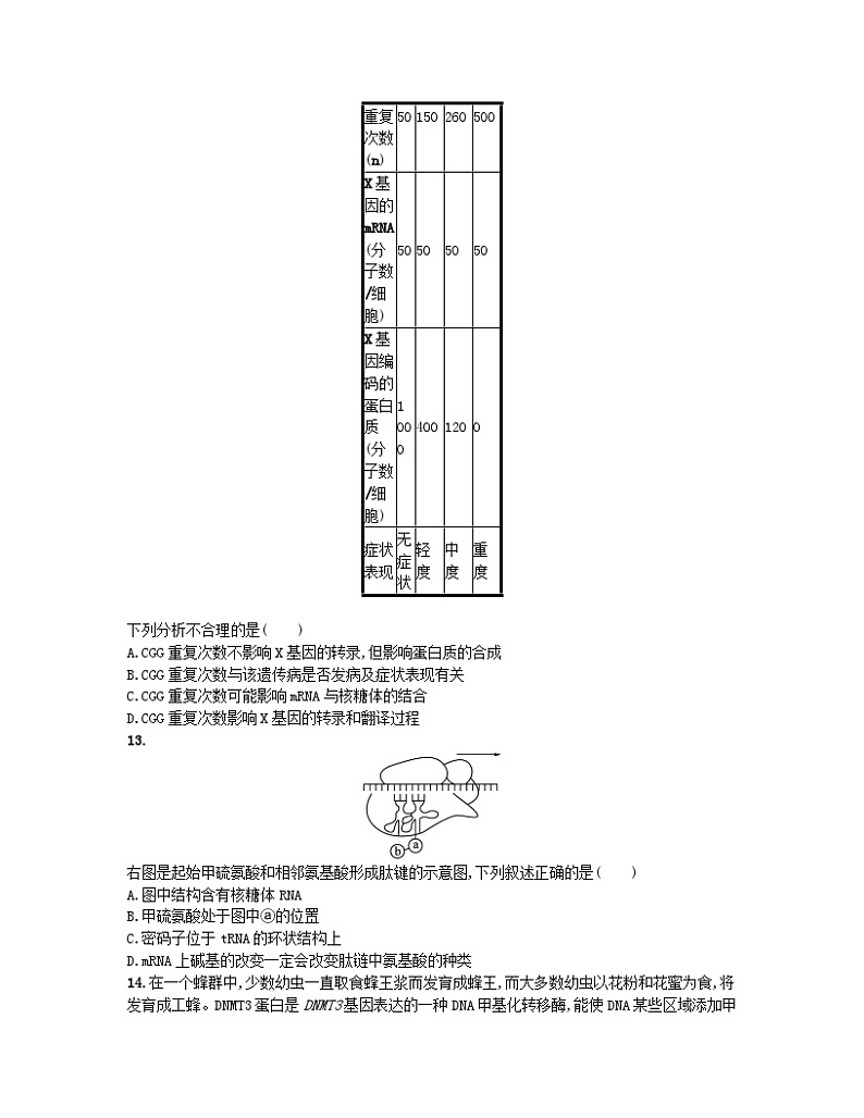 江苏专版2023_2024学年新教材高中生物第3章基因的本质第4章基因的表达测评卷新人教版必修203