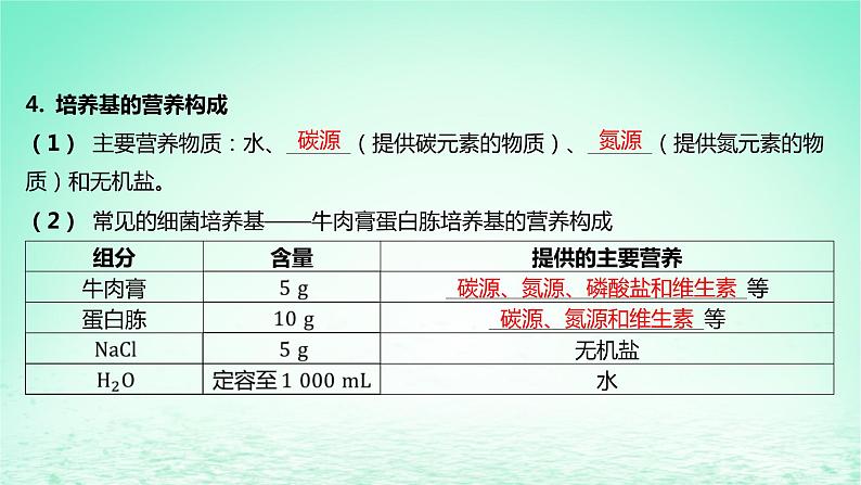 江苏专版2023_2024学年新教材高中生物第1章发酵工程第2节微生物的培养技术及应用第1课时微生物的基本培养技术课件新人教版选择性必修3第7页