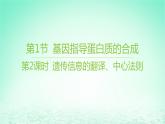 江苏专版2023_2024学年新教材高中生物第4章基因的表达第1节基因指导蛋白质的合成第2课时遗传信息的翻译中心法则课件新人教版必修2