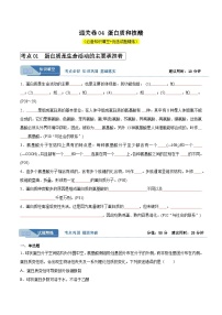 考点通关卷04 蛋白质和核酸-备战2024年高考生物一轮复习精品高效导与练