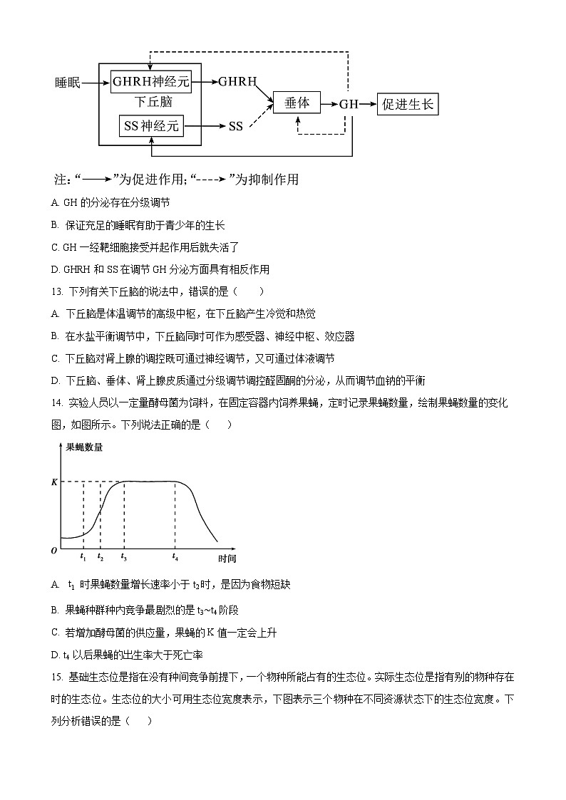 2024泸县四中高二上学期1月期末生物试题含解析03