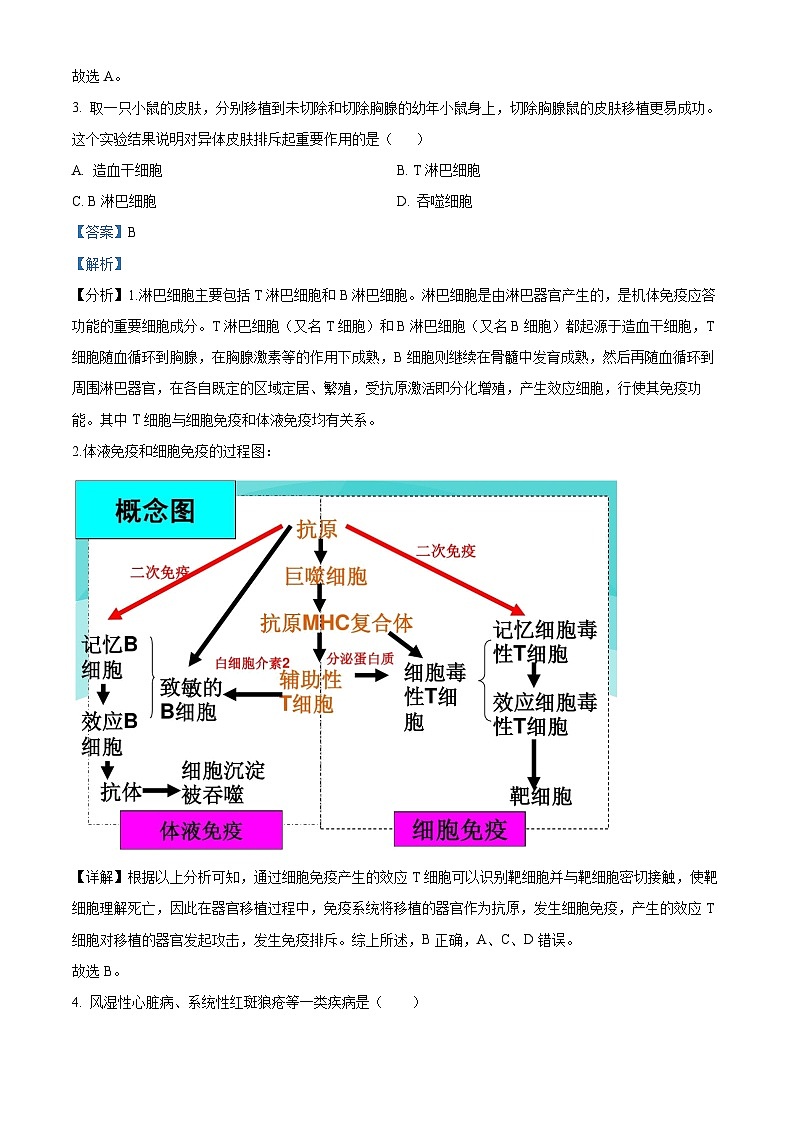 2024泸县四中高二上学期1月期末生物试题含解析02