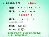 2023_2024学年高一生物期末复习第2单元组成细胞的分子复习课件新人教版必修1
