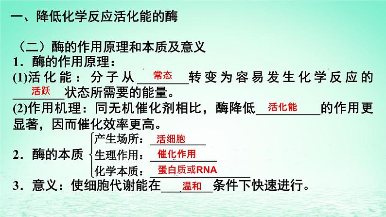 2023_2024学年高一生物期末复习第5单元细胞的能量供应和利用复习课件新人教版必修1第6页