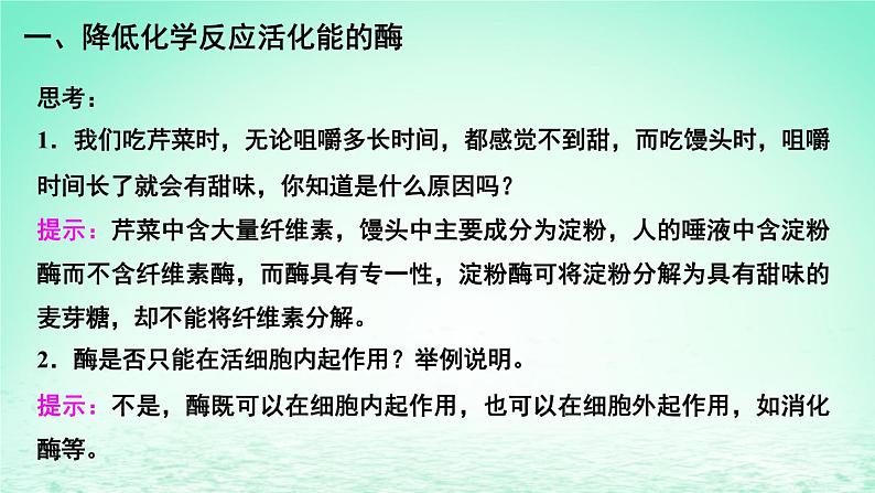 2023_2024学年高一生物期末复习第5单元细胞的能量供应和利用复习课件新人教版必修1第7页